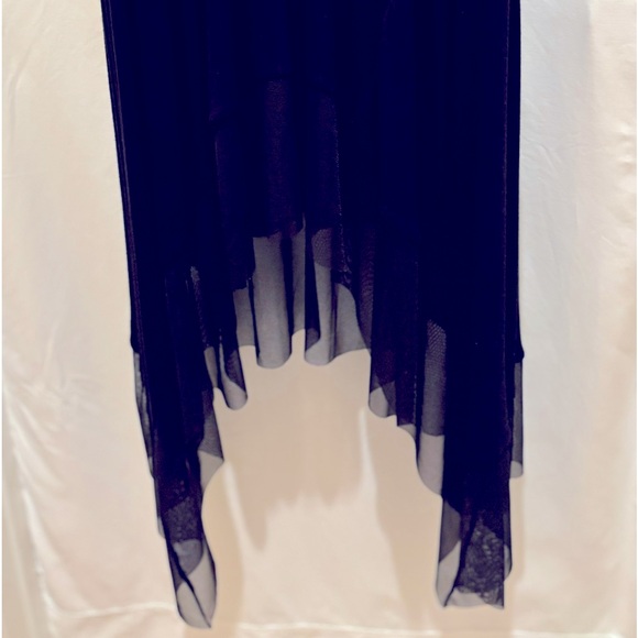 NWT BCBGMAXAZRIA “TIFFANY” ELEGANT BLACK LONG BLACK DRESS LONG SLEEVE- Large - Picture 5 of 14